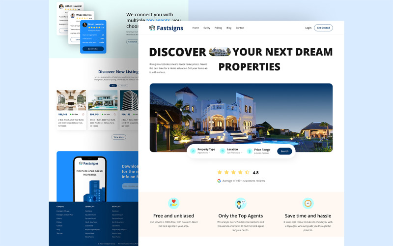 房地产登陆页面 UI
