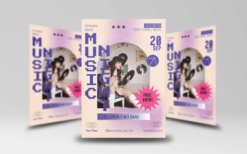 Music Night Flyer Template