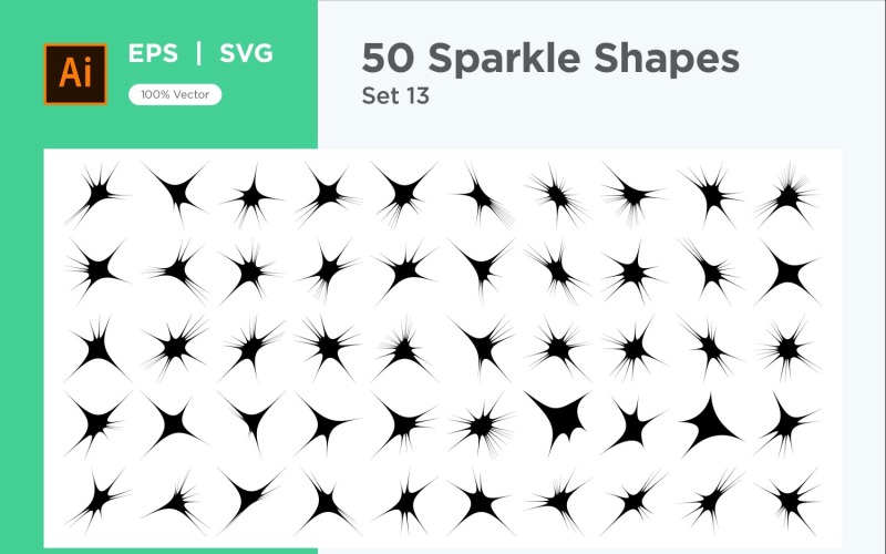 Sparkling form symbol skylt Set 50-V2-13