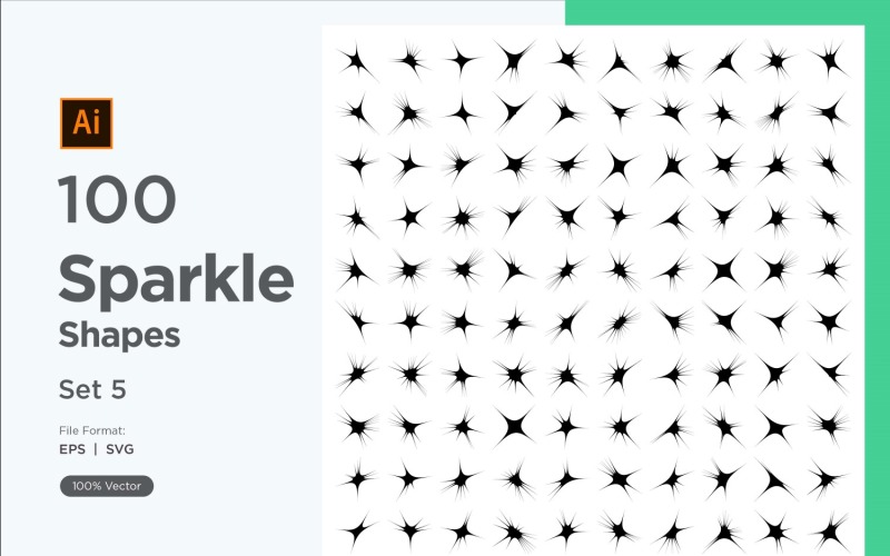 Sparkling form symbol skylt Set 100-V2-5