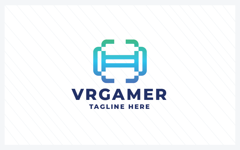 Modèle de logo VR Gamer Pro