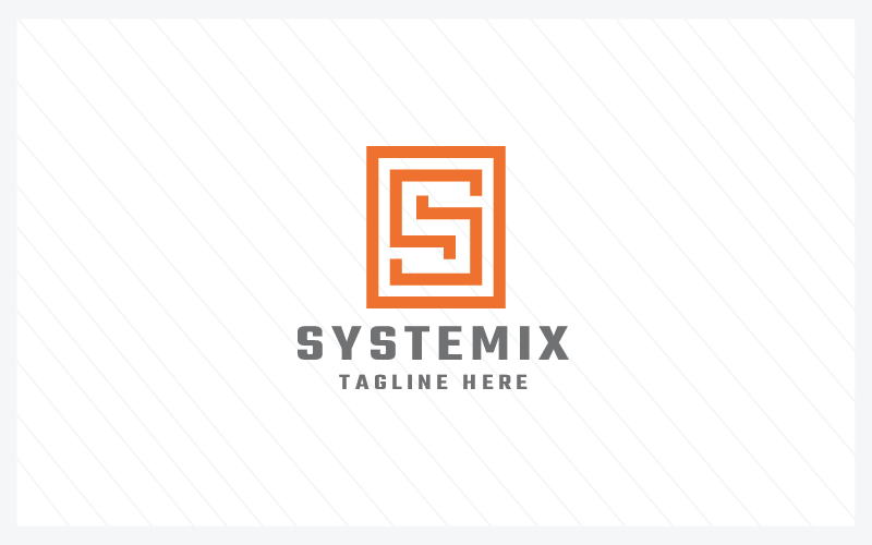 Modelo de logotipo Systemix Letter S Pro