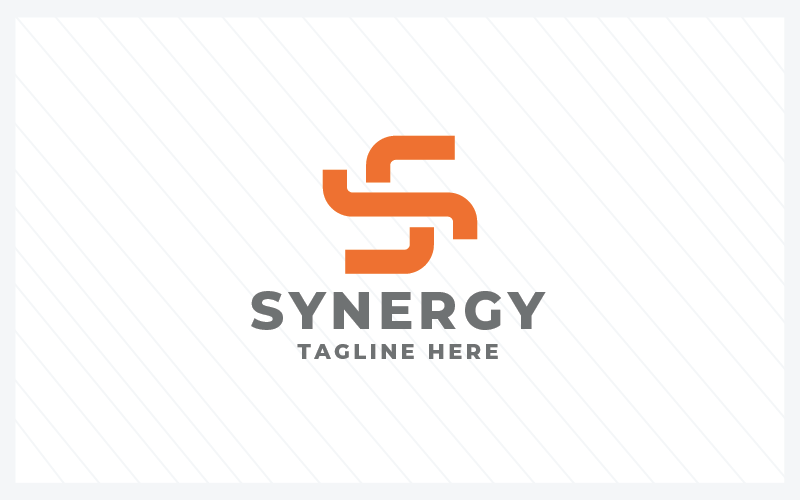 Šablona loga Synergy Work Letter S Pro