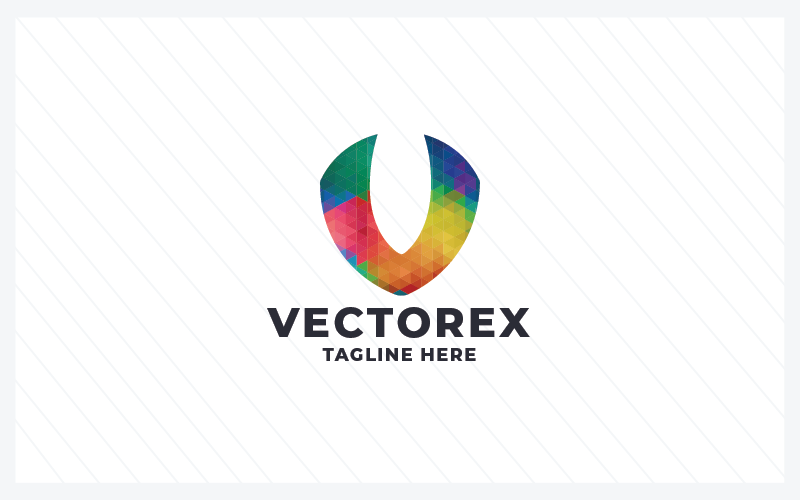 Vextorex 字母 V Pro 标志模板