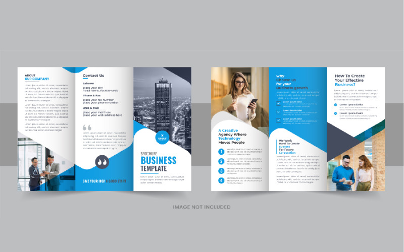 Kreatív, háromszoros üzleti brosúra design