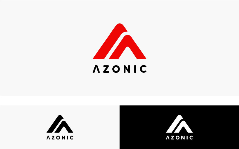 Litera A - szablon projektu logo azonowego