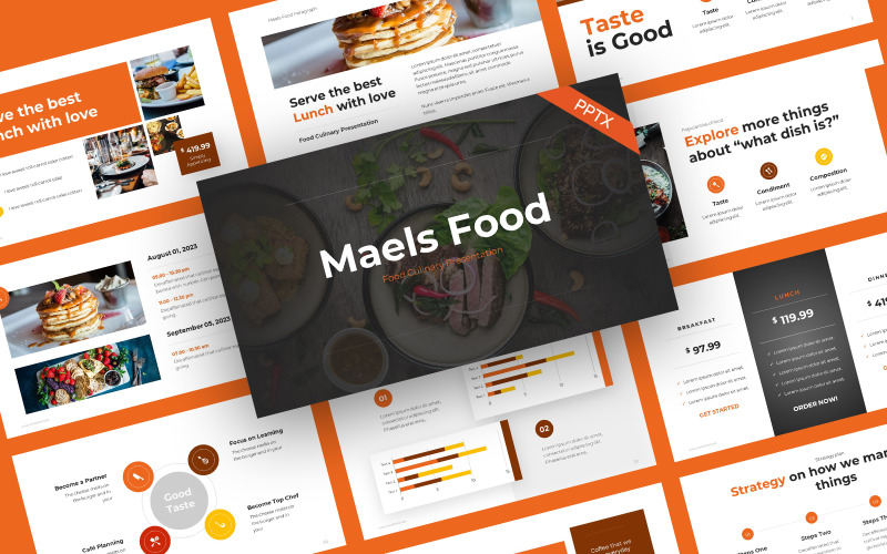 Maels Food Culinary PowerPoint Template