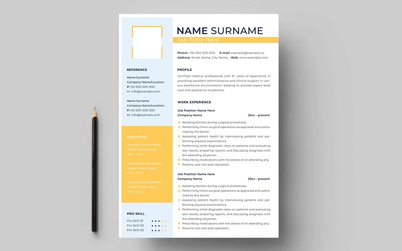 Modèle de CV moderne. Idéal pour l'éducation