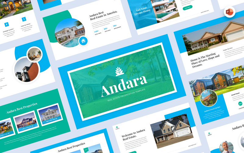 Andara - Нерухомість Шаблон PowerPoint