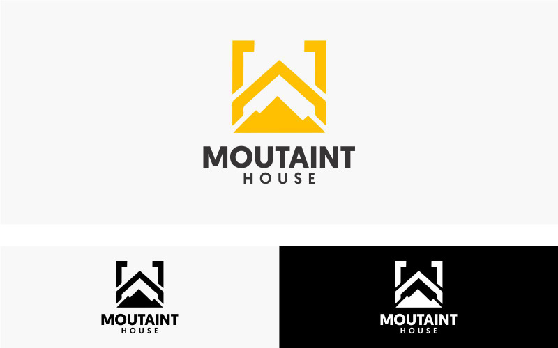 Modello Desgn Logo Casa Moutain