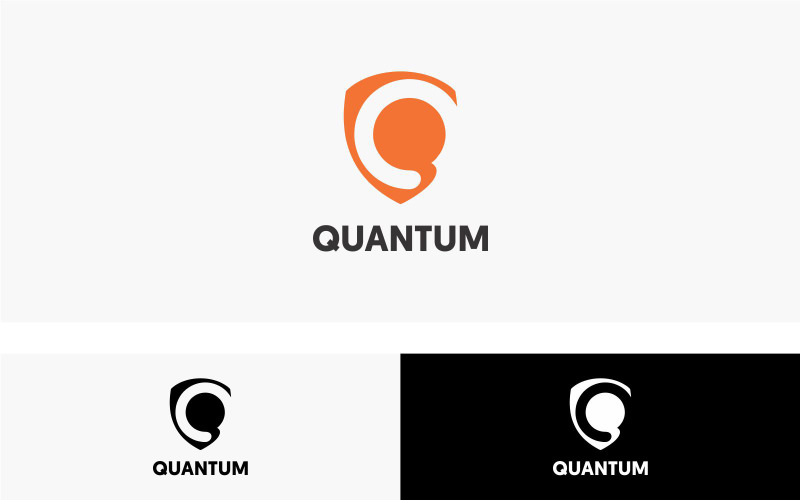 Quantum-logo ontwerpsjabloon