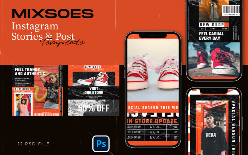 Modelo Hype Instagram - Mixsoes