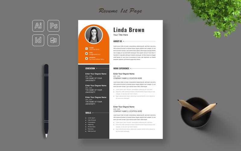 Modern Simple Resume Template Design TemplateMonster Modern Simple Resume Template Design TemplateMonster