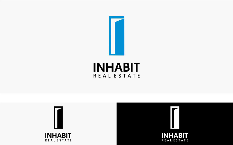Inhabit Real Estate Logotypdesignmall