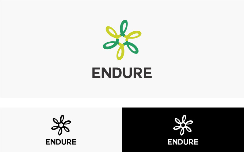 Plantilla de diseño de logotipo duradero