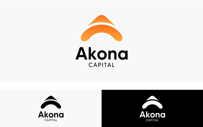 Szablon projektu Logo kapitału Akona