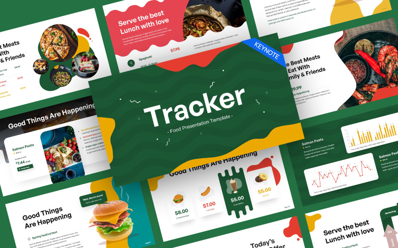 Tracker Culinary Food Keynote Template
