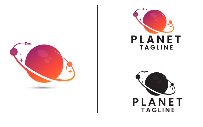 Modèle de logo Creative Planet