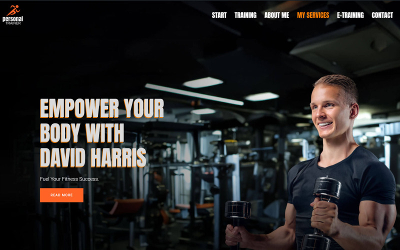 Strona docelowa Tempaloo Personal Trainer Elementor