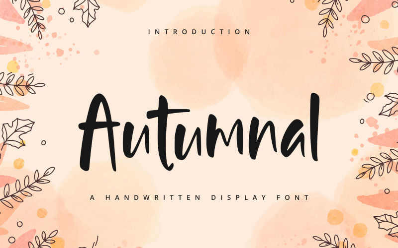 Herfst - handgeschreven lettertype