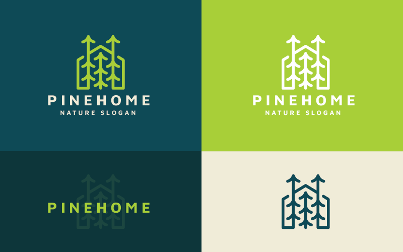 Logo de l'immobilier de maison de pin