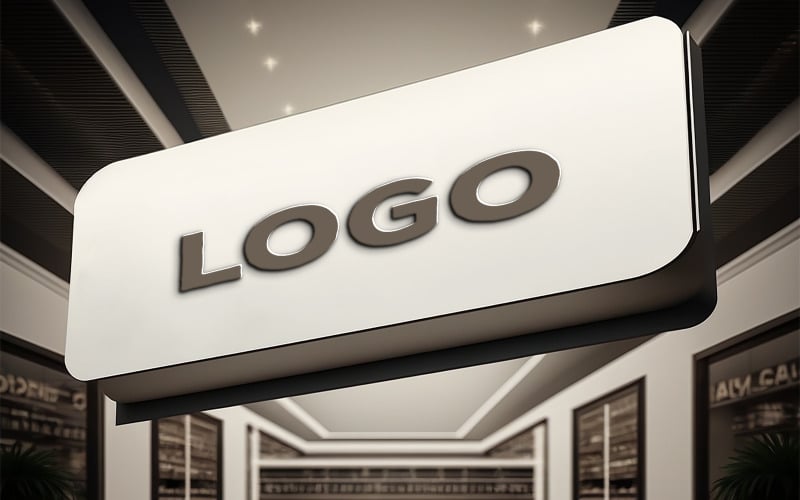 Shopping mall Billbord Mockup | Logo Mockup | Sign Logo Mockup