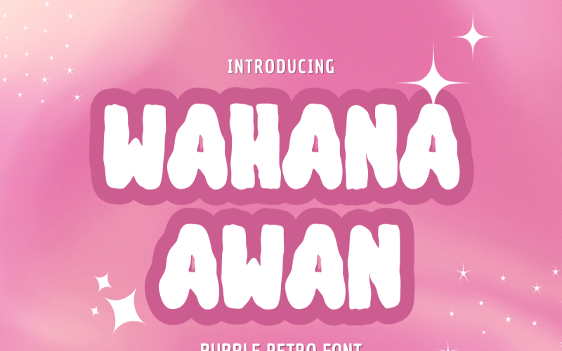 Wahana Awan - Police d'affichage ludique