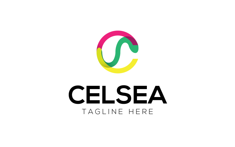 Modèle de logo Celsea coloré