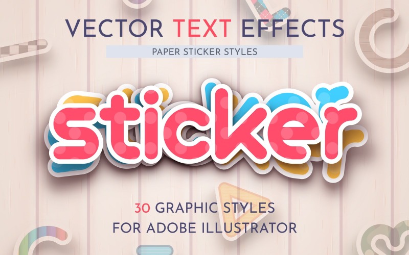 30 Paper Sticker Text Effects