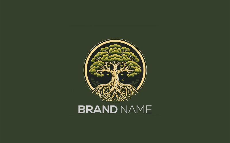 Логотип дерева | Дизайн логотипу Oak Tree