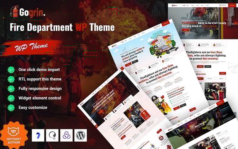 Gogrin – WordPress-Theme für Feuerwehr und Feuerwache