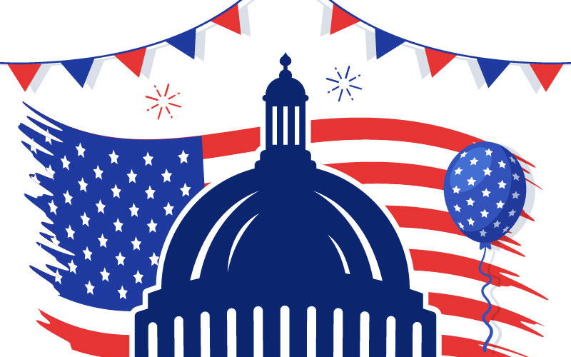 15 Jour de la Constitution Illustration des États-Unis