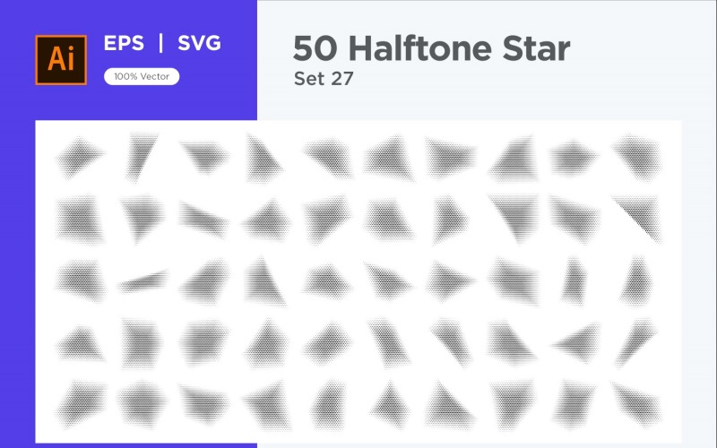 Stjärnor formar halvtonsbakgrund 50-27