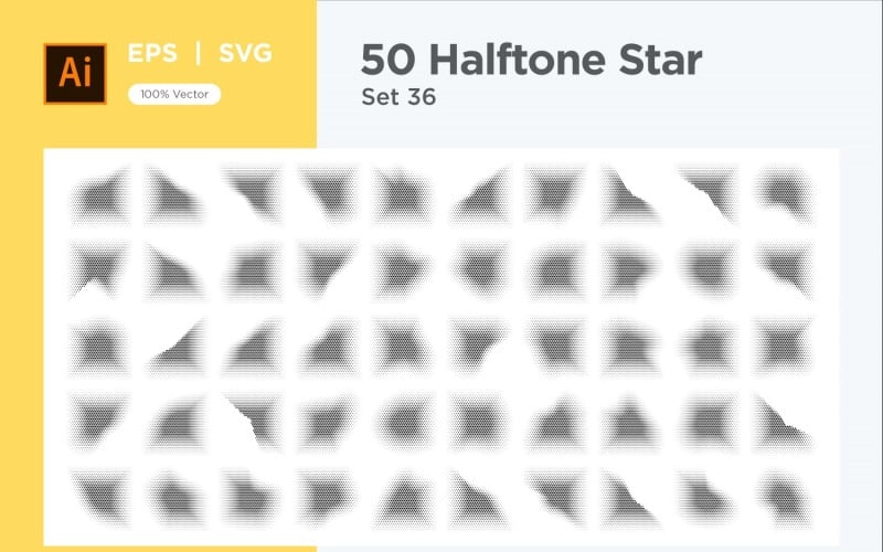 Stjärnor formar halvtonsbakgrund 50-36