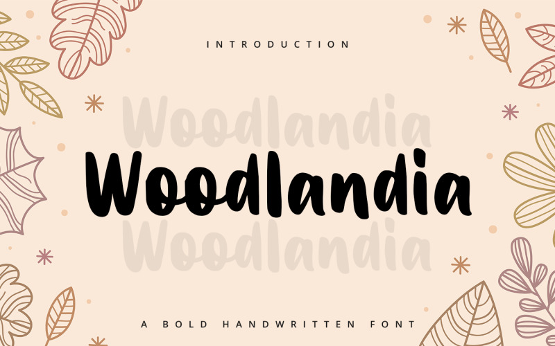 Woodlandia - handgeschreven lettertype