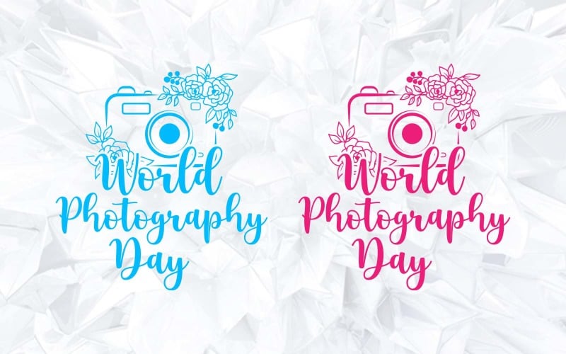 Diseño de logotipo del Día Mundial de la Fotografía - Identidad de marca