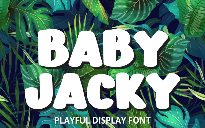 Baby Jacky - Police d'affichage ludique