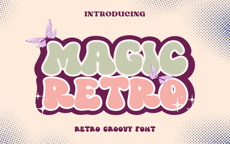 Magic Retro - Police rétro groovy
