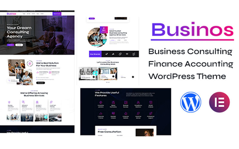 Businos - 商业咨询财务会计 WordPress 主题