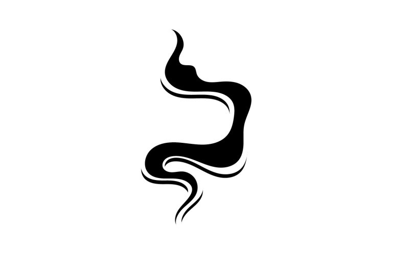 Duman vape logo simge şablonu tasarım öğesi v3