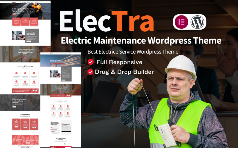 Electra Electric Underhållstjänst WordPress-tema