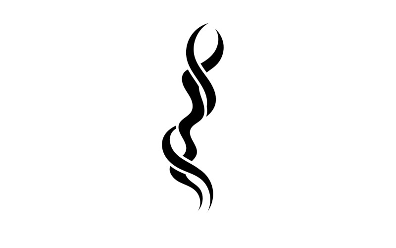 Elemento de design de modelo de ícone de logotipo de fumaça vape v26