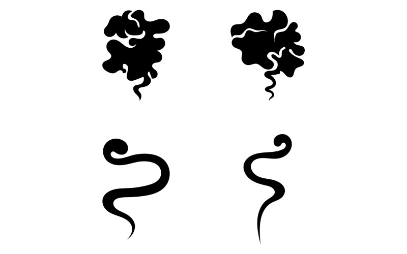 Elemento de design de modelo de ícone de logotipo de fumaça vape v27