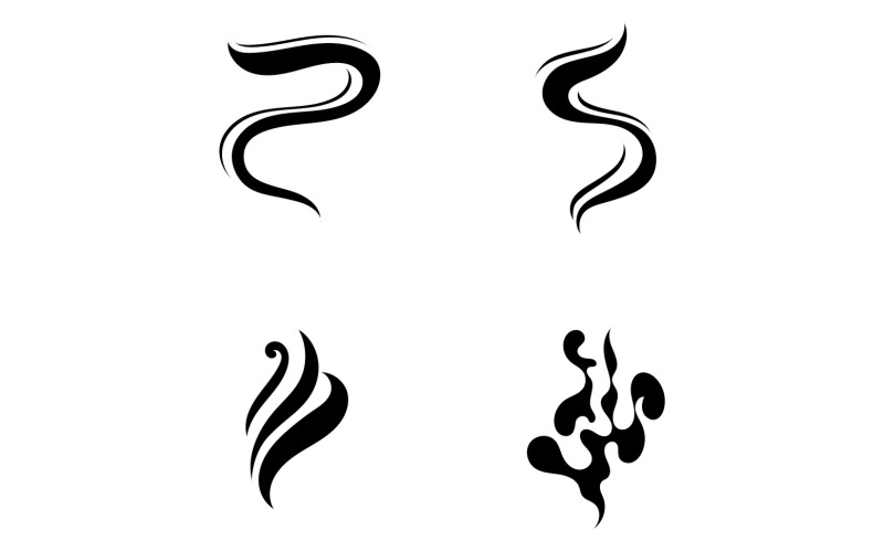Elemento de design de modelo de ícone de logotipo de fumaça vape v28