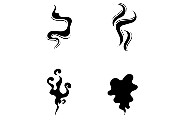 Elemento de design de modelo de ícone de logotipo de fumaça vape v29