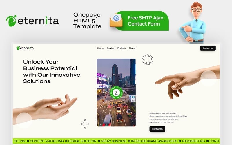 Eternita - Onepage HTML5-mall