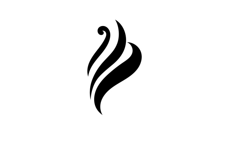 Fumée vape logo icône modèle élément de conception v10