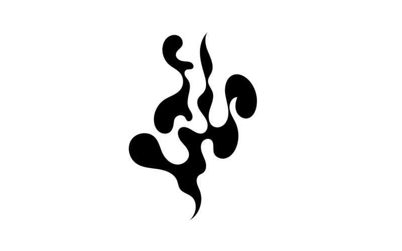 Fumée vape logo icône modèle élément de conception v11