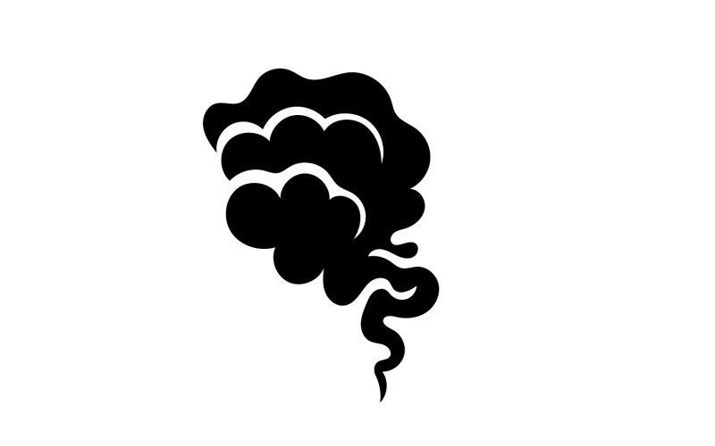 Fumée vape logo icône modèle élément de conception v14