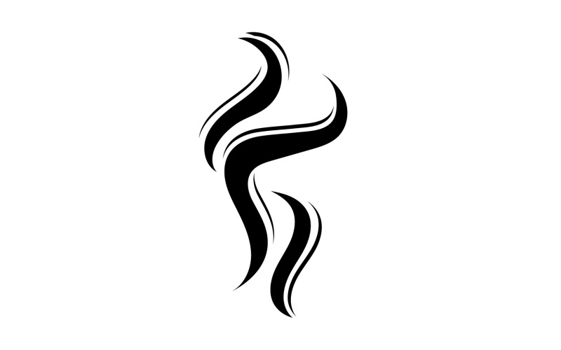Fumée vape logo icône modèle élément de conception v4